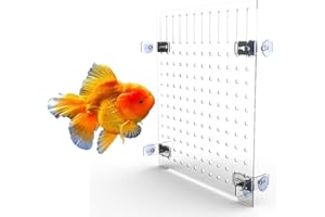 BUBBLE MAGUS Acrylic Aquarium Fish Tank Divider Clear Kit Fit for All Type Aquarium Divider with Suction Cups (5.9"*11.81")