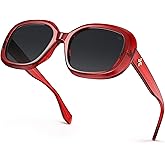 VISOONE Oversized Oval Round Jackie O Sunglasses Women Vintage Retro Large Square Sun Glasses Huge Big Shades Lavinia