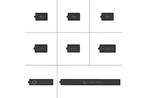 GAMSURFING Silicone Dust Plug Cover for Xbox Series X/S Console Port, USB HDMI Anti-Dust Plug Silicone Dust Proof Cover Dust Stopper Dustproof Case Kits Accessories for Xbox Series [Black]