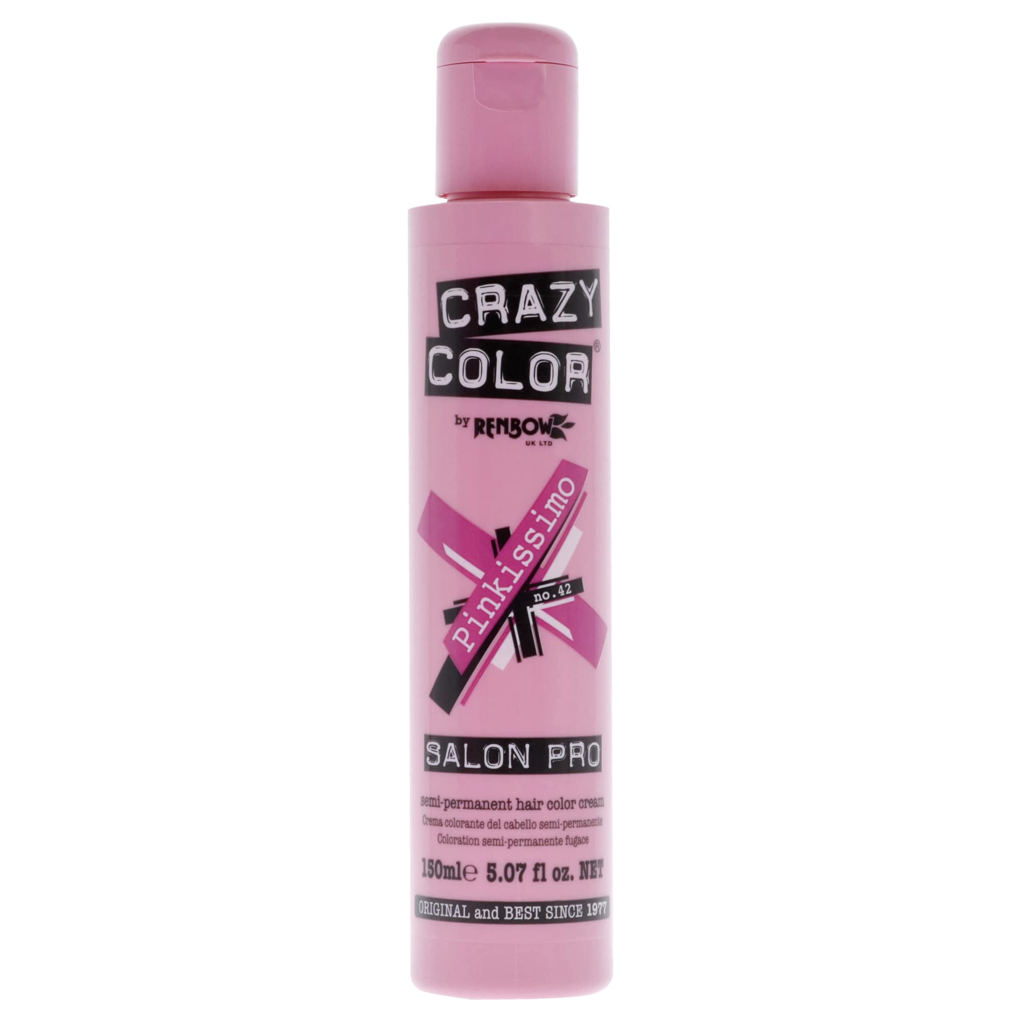 Crazy Color Crazy Color Salon Pro Semi Permanent Hair Color - 42 Pinkissimo Hair Color Women 5.07 oz
