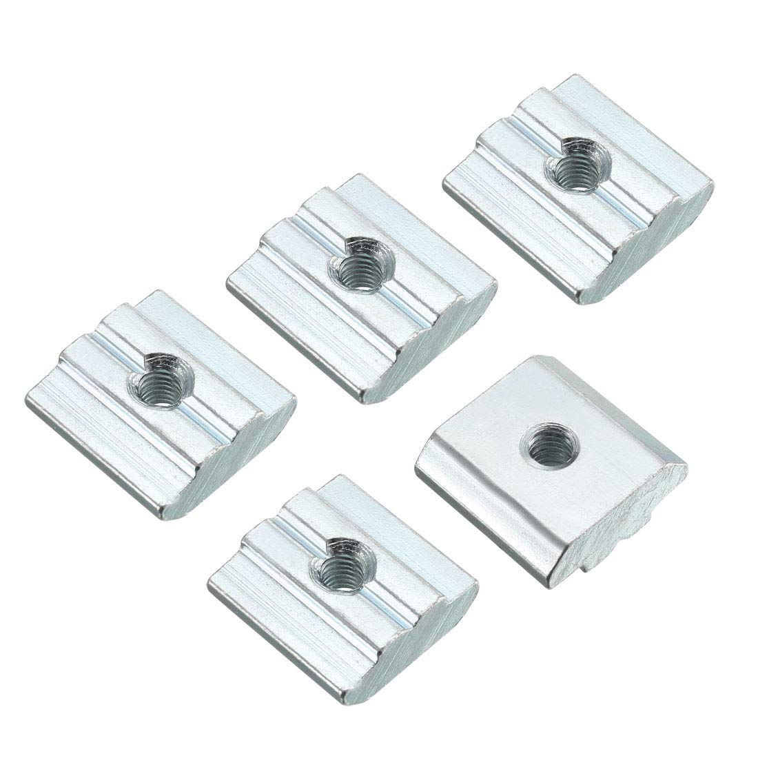 sourcing map Slide in T-Nut, M3 Half Round Roll In Sliding Threaded for 3030 Series Aluminum Extrusions Profile, Pack of 12