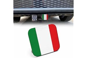 Beabes Italy Flag Hitch Covers 2 Inch National Italian Flag Trailer Hitch Cover Tube Plug Insert, Car Exterior Accessories, R