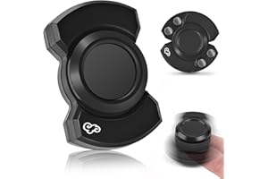 CHILVIL 3-in-1 Fidget Spinner Toy for Adults, Metal Slider Clicker Spinner Magnetic Figette for Office Desk Toys Stress Anxiety Relief Items ADHD Autism Magnet EDC Cool Gadget Gifts for Teen Boys