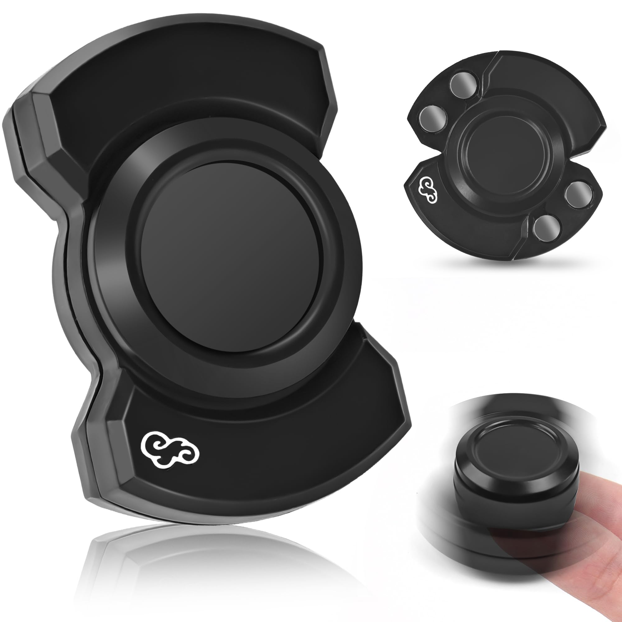 Photo 1 of 3-in-1 Fidget Spinner Toy for Adults, Metal Slider Clicker Spinner Magnetic for Office Desk Toys Stress Anxiety Relief Items ADHD Autism Magnet EDC Cool Gadget Gifts for Teen Boy Valentine's Day Gift