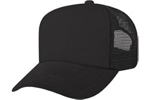 TopTie Kids 5 Panel Trucker Cap Mesh Snapback Hat Foam Front for Boys Girls Aged 3-7 Years Old