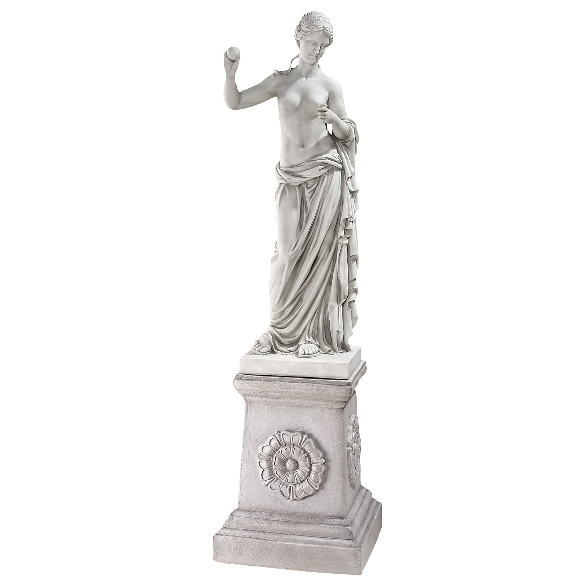 Design Toscano Venus of Arles Greek Goddess Statue, Grand, Polyresin, Antique Stone, 96.5 cm