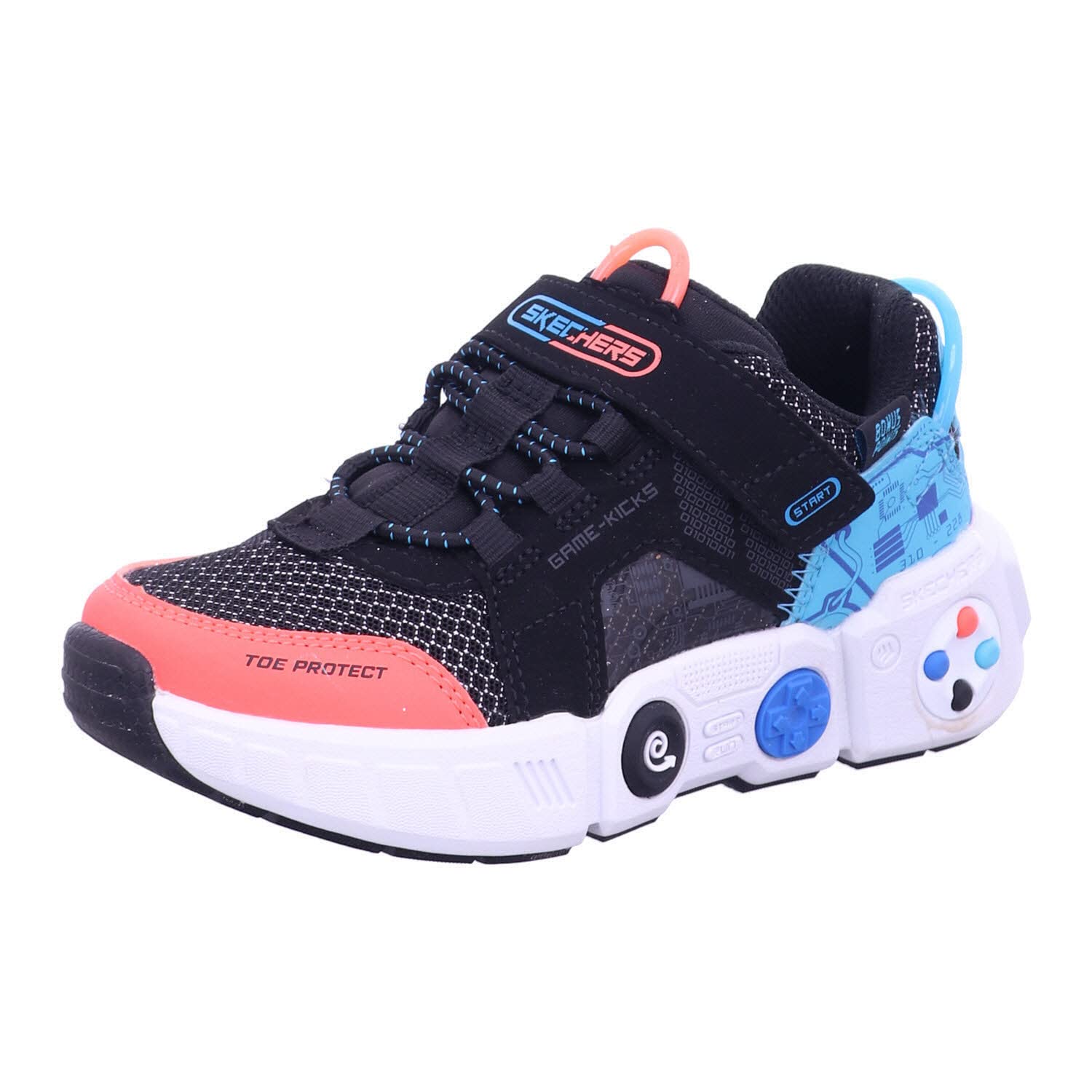 Skechers Unisex-Child Gametronix, Black/Multi, 3.5 Big Kid Image Skechers Unisex-Child Gametronix, Black/Multi, 3.5 Big Kid Image