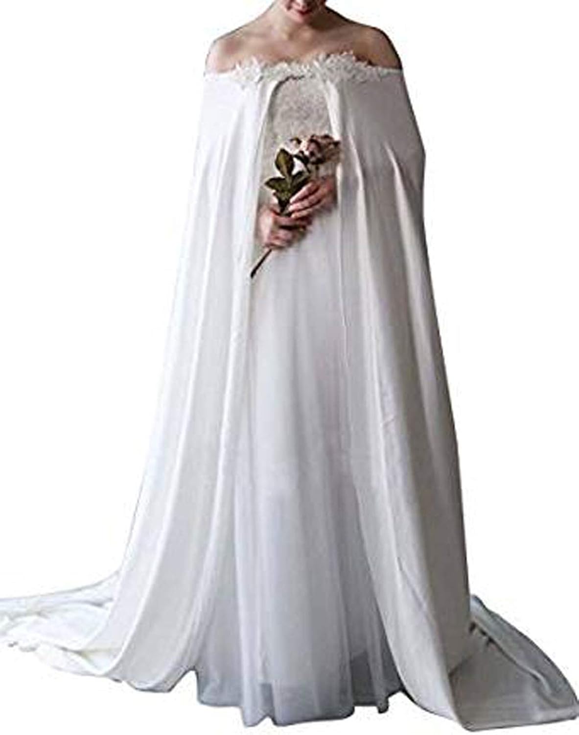 chiffon wedding cape