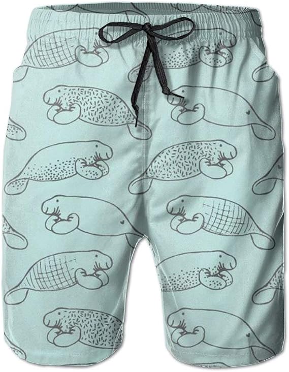 pattern swim trunks