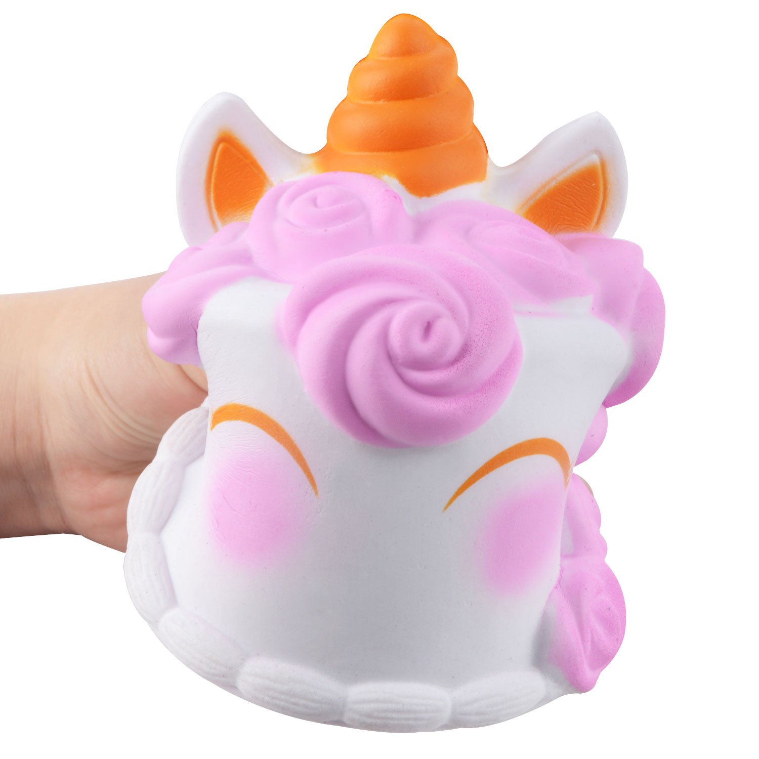 Slow Rising Squishies,ASDOMO 14CM Simulation PU Slow Rebound Unicorn Narwhal Mermaid Cake - Random Color 1PCS