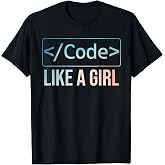 Best Coding Gift For Software Engineers Women Lady Funny Girl Coder Design Computer Programming Web Developers T-Shirt