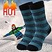 Three street Warm Thermal Socks, Unisex Winter Fur Lined Boot Thick Insulated Heated Socks For Cold Weather