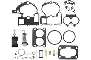 MARKGOO 3302-804844002 Carburetor Rebuild Kit Replacement for Mercruiser 3.0L 4.3L 5.0L 5.7L & Mercury Marine Mercarb Rochester 2 BBL Carb Repair Kit Sierra 18-7098-1 3302-804844001 804844 with float