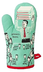 Blue Q Oven Mitt "Pizza's Here!"