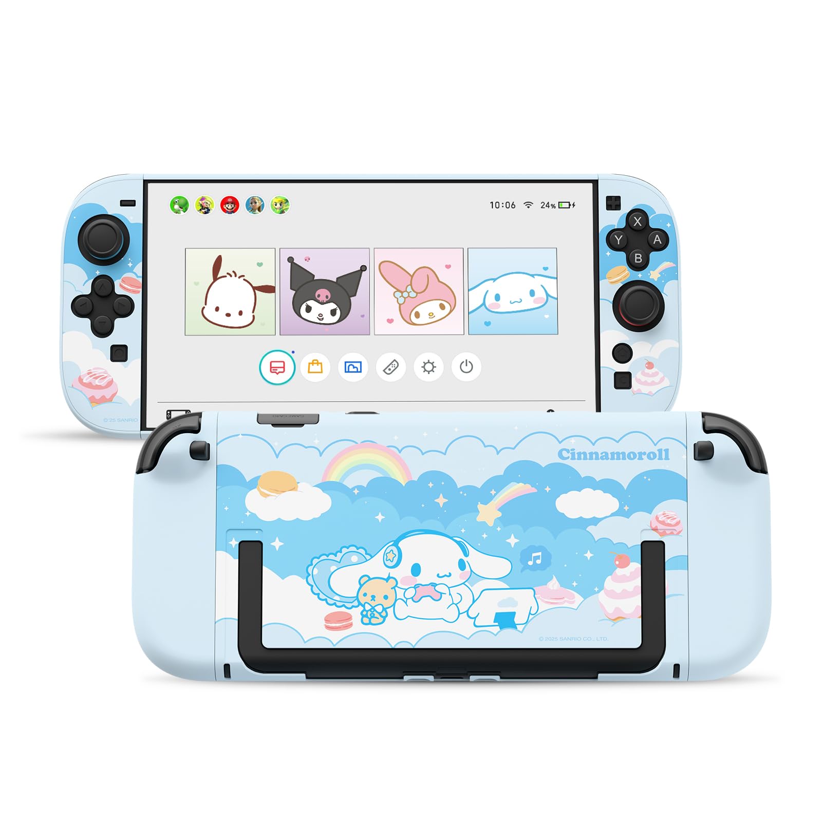 Kuitmor Protective Case Compatible with Switch 2 Model 2025, Hard PC Dockable Scratch&Shock Protection Cover Designed for Switch 2025 - DEG