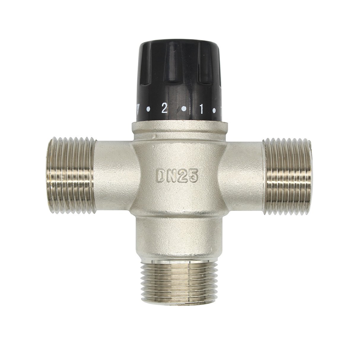 Thermostatic Mixer Tap 3 Way 1/2 3/4 1-1/4 1-1/2 Inch for Bath Tub Shower Shower Kitchen Faucet Tap (1 Inch (DN25))