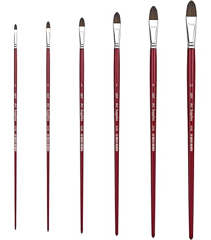 Amazon.com: XDT#839 Bright Artist Paint Brush 6 Piece Set Medium