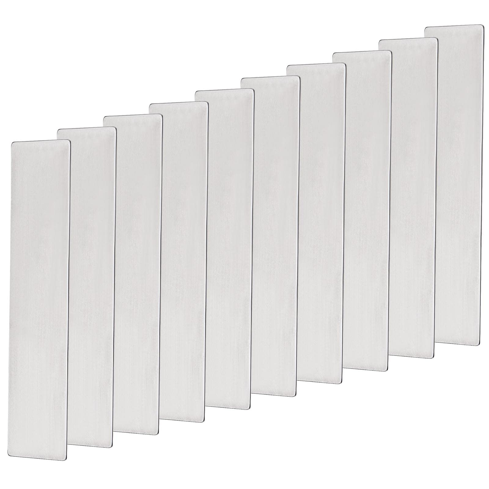 ECSiNG 10Pcs Air Compressor Valve Plate Fit for 65mm Cylinders Metal Valve Plate Steel Air Compressor Valve Plate Replacement 11 x 57mm