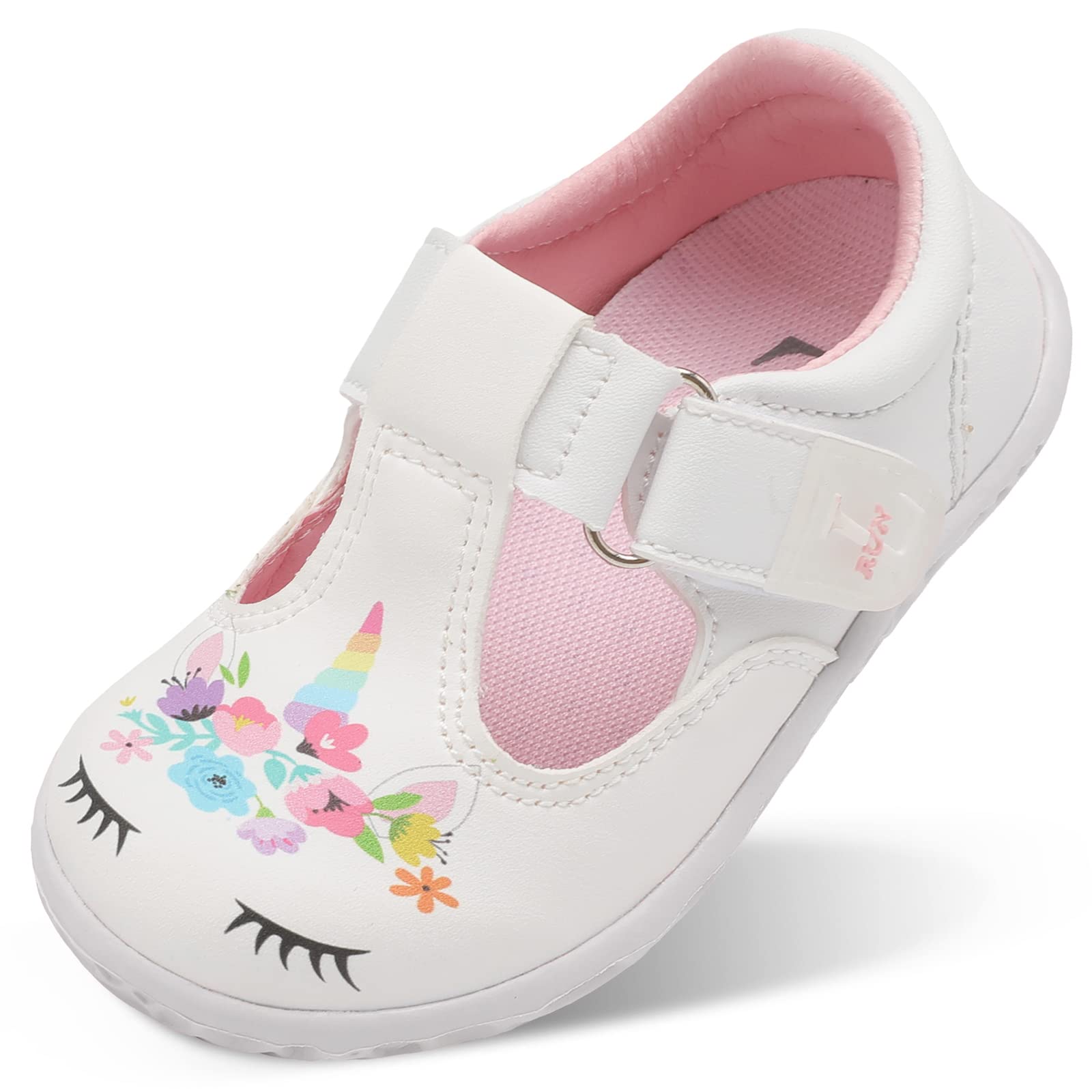 Photo 1 of **SEE CLERK NOTES** Toddler Girls Mary Janes Shoes Lightweight School Shoes for Girls Breathable Little Girls Dress Shoes White 12-12.5 Little Kid