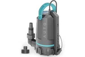 Aquastrong Automatic Sump Pump, 1/2 HP Submersible Water Pump, 3159 GPH Utility Pump High Flow Water Removal for Swimming Pool, Garden Pond, Basement, Window Wells with 10ft Long Power Cord