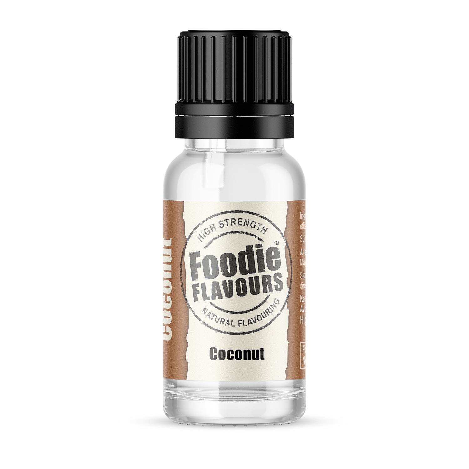 Foodie Flavours Natural Coconut Flavouring, High Strength - 15ml