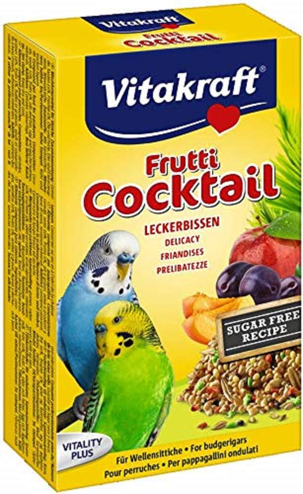 Vitakraft Budgie Fruit Cocktail 200 g (Pack of 12)