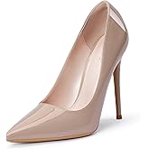 GENSHUO Women's 4.7 Inch Pumps Pointy Toe Stiletto Sexy High Heels Work Party Wedding Shoes