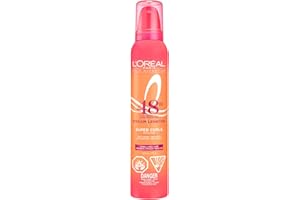 L'Oréal Paris Hair Expertise Dream Lengths Super Curls Volume Mousse, With Castor Oil and Vegetal Keratin for Curls, 200ml