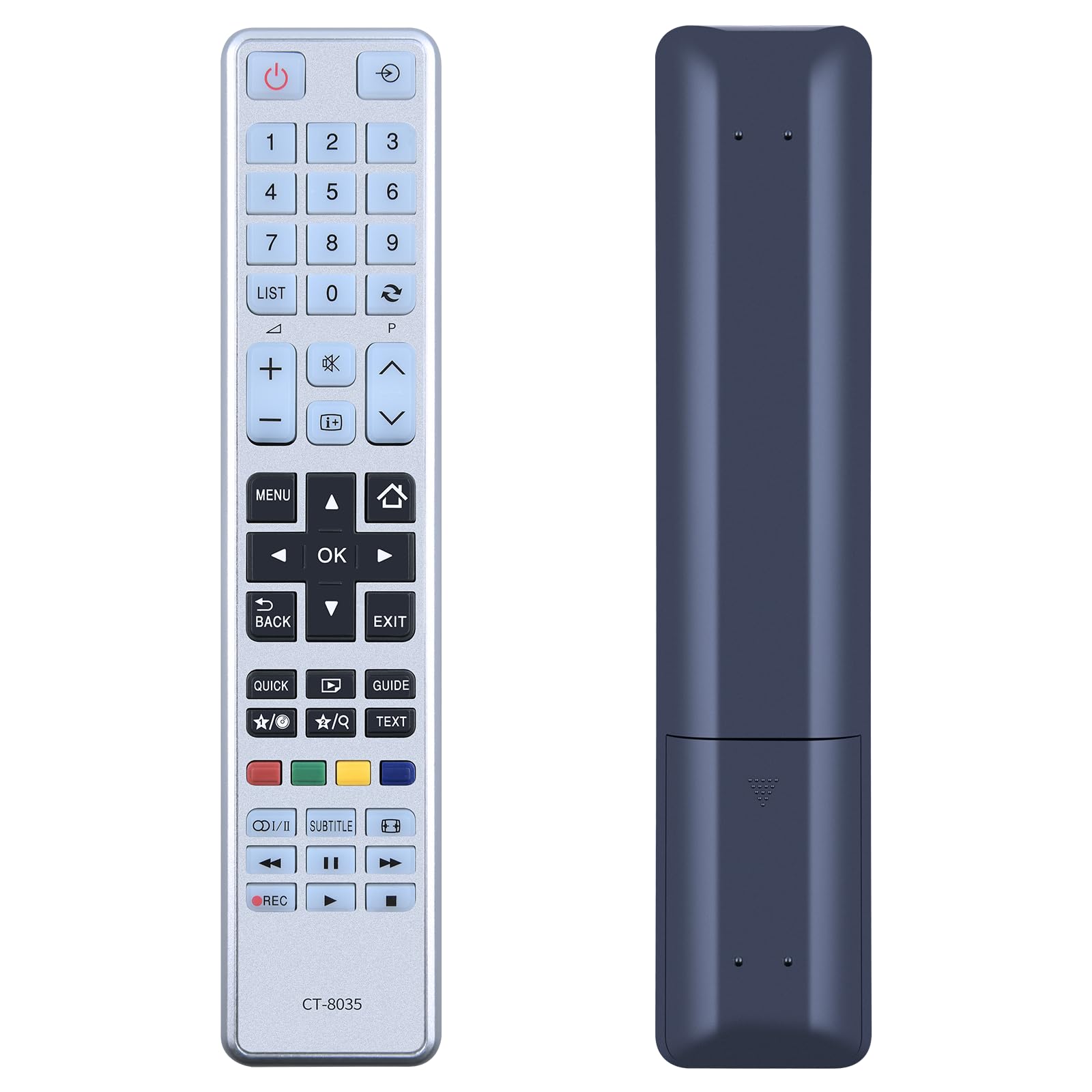 New CT-8035 Remote Control Replacement for Toshiba Regza TV CT 8035 CT-8054 CT 8035 CT-8069 CT-8040 CT-8041 CT-8050 24D1753DB 24W1753D 24W1753DB 40L3433DG 40L3455DB 48L3443DG — image 1