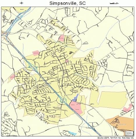 Simpsonville South Carolina Map Amazon.com: Large Street & Road Map of Simpsonville, South  Simpsonville South Carolina Map Amazon.com: Large Street & Road Map of Simpsonville, South