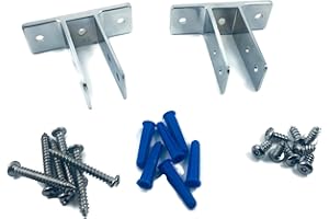 Harris Hardware Urinal Screen Pack Two Ear Chrome Cast ZAMAC for 1 in. Panels with Fasteners