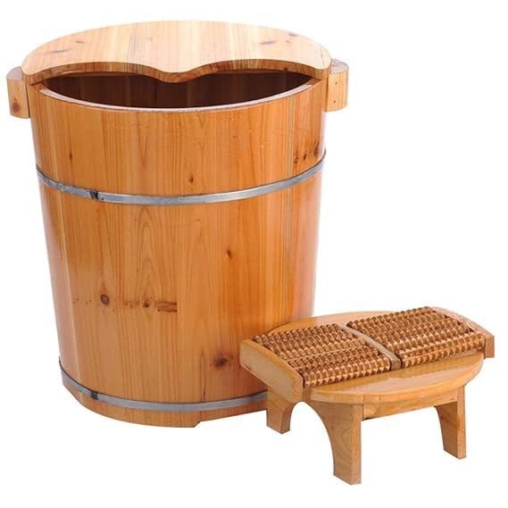RUYII Füße Barrel Fußbad Barrel (40cm Hoch) Fuß Eimer Begasung Barrel Hause Massage Fußpflege Zubehör Gesunde Pediküre Schönh