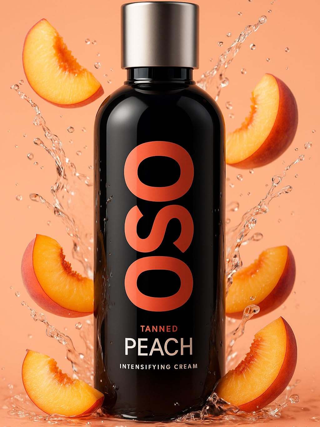 OSO Tanned - Tanning Accelerator Cream - 200ml Peach, Infused With Shea Butter, Vitamin E, Ultra Hydrating, Sunbed & Outdoor Tanning, Designed To Enhance Your Tan 10x faster, For All Skin Tones