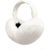 Kedofe Women Winter Earmuffs Adjustable Faux Fleece Ear muffs Foldable Furry Cute Girl Ear Warmer for Cold Outdoor