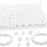 Kovict 200Pcs Mixed 12mm 15mm Silicone Beads for Keychain Making, 12mm Lentil Silicone Beads for Pens Bracelet Necklace DIY Crafts(White)