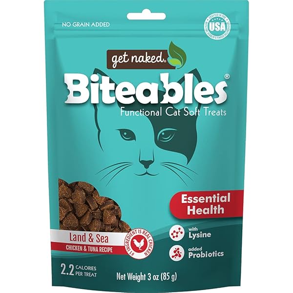 GET NAKED BITEABLES NATURAL SOFT TREATS FOR CATS,...