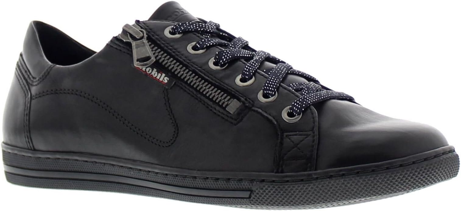 Mobils Womens Hawai Black Leather Shoes 6 UK