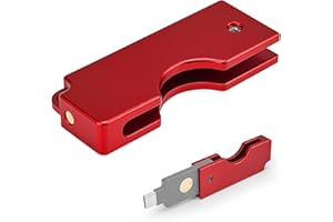 Aluminum Protective Carrying Case fits for Yubikey 5C NFC – Flip Slide Design Keychain Holder for Quick Access & Everyday Pro