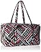 Vera Bradley Women's Cotton Large Travel Duffel Bag, Northern Stripes, One Size