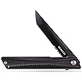 REMETTE Pocket Knife GD22K, Flipper Open D2 Steel Tanto Folding knife with Durable G10 Handle,Men Women Everyday Carry EDC Knife,Sharp Camping Hiking Daily Work Knives
