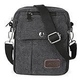 Zicac Men's Small Vintage Multipurpose Canvas Shoulder Bag Messenger Bag Purse