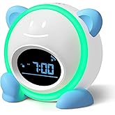Windflyer OK to Wake Clock for Kids, Sleep Training Clock with Night Light and Sound Machine, Kids Alarm Clock for Bedrooms (