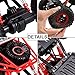 SZJJX RC Rock Off-Road Vehicle 2.4Ghz 4WD High Speed 1:18 Racing Cars RC Cars Remote Radio Control Cars Electric Rock Crawler Electric Buggy Hobby Car Fast Race Crawler Truck-Red