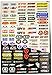 Factory Effex 59-1068014 Micro Sponsor Sticker KIT