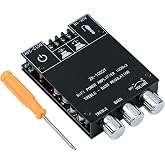 Hosyond ZK-1002T 2x100W Bluetooth 5.0 Amplifier Board, TPA3116D2 2 Channel Stereo Audio Amp Module with Bass and Treble Control, DC 12V-24V Power Amplifier for DIY Home Passive Speakers