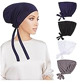 PHOGARY 4 Pcs Women Hijab Undercap - Islamic Muslim