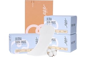 Rpe Life 100% Organic Panty Liners for Women-120ct, Ultra Thin Cotton Cover, Regular Pantiliners, Light Absorbency, Unscented Barely There Pantie Liners (Regular Liner, Size 1, 120ct)