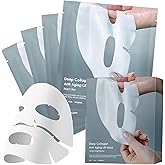 Collagen Face Mask - Hydrating Overnight Collagen Face Mask Deep Collagen Anti Wrinkle Lifting Mask - Pure Collagen Films for