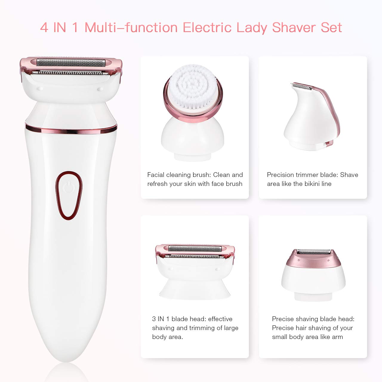 4 in 1 lady shaver set