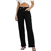 ETTELO Womens Jeans High Waisted Straight Leg Loose Stretchy Lightweight Tummy Control Trendy Jeans for Women 2025